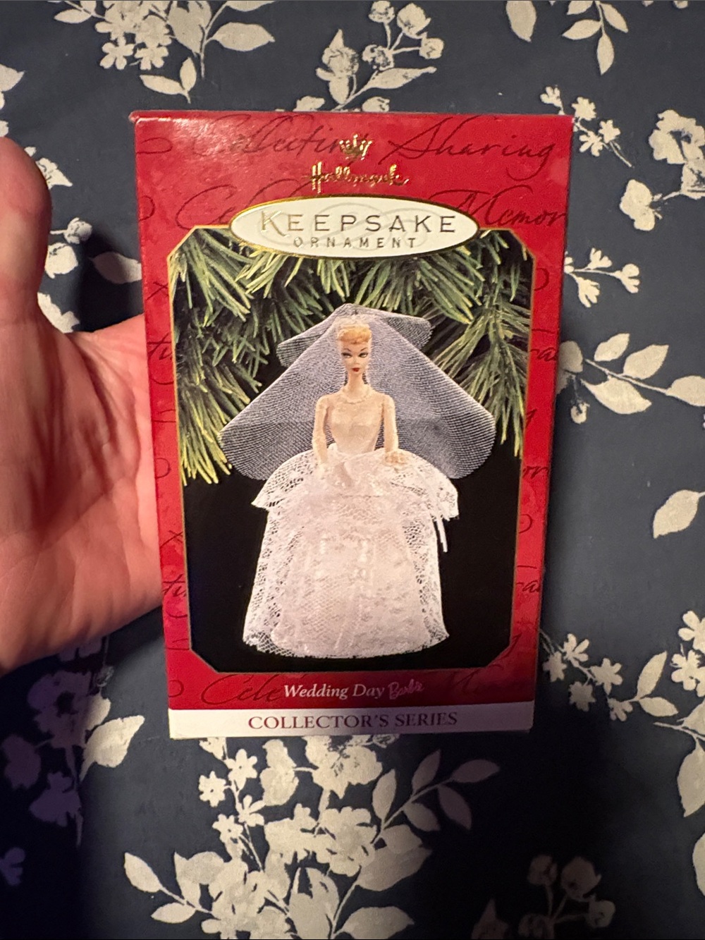 Hallmark Bridal Keepsake Ornament in White Lace